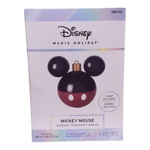Disney Mickey Mouse Airblown Christmas Ornament 18" Decor Indoor Outdoor w/ Pump